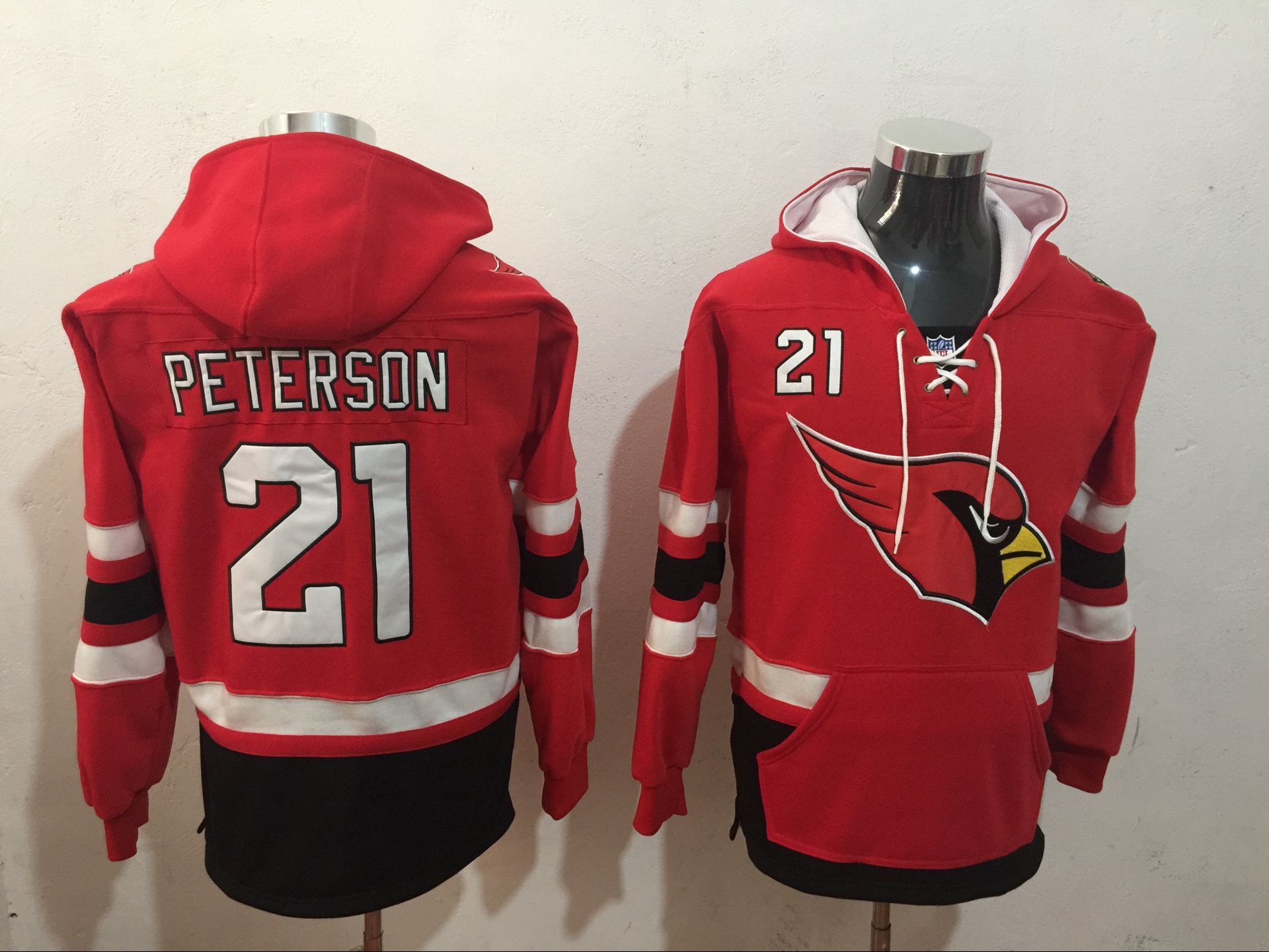 Men NFL Nike Arizona Cardinals #21 Peterson red Sweatshirts